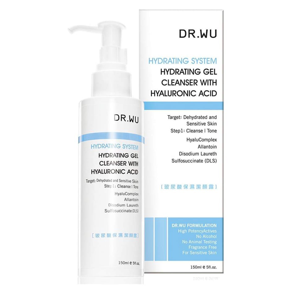 Gel Sữa Rửa Mặt Dưỡng Ẩm Với Hyaluronic Acid Ha Dr.wu 150Ml