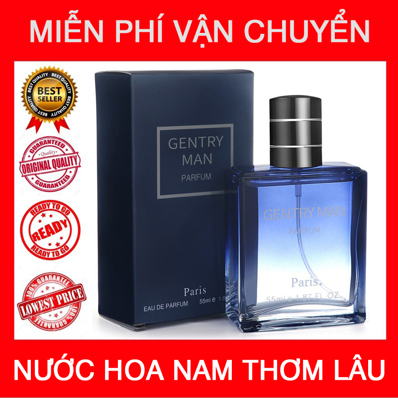 Nước Hoa Nam Chính Hãng/Giữ Mùi Lâu/Cao Cấp/Giá Rẻ/Thơm Lâu Gentry Man 55Ml