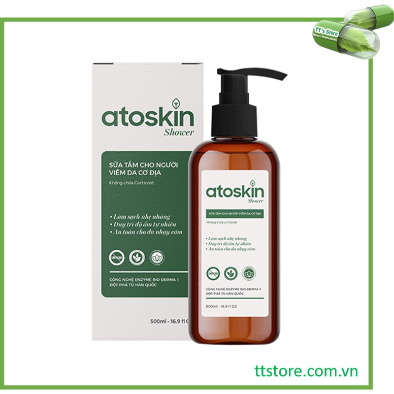 [Hcm]Sữa Tắm Atoskin [Chai 200Ml] - Atoskin Shower - Dành Cho Người Viêm Da Cơ Địa