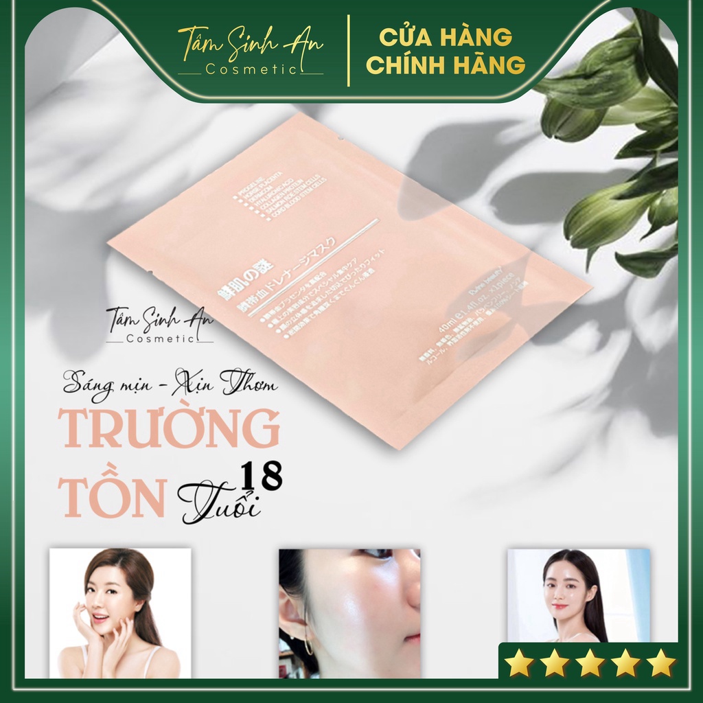 Mặt Nạ Dưỡng Da Trị Mụn Tế Bào Gốc Nhau Thai Cuống Rốn Rwine Beauty (Bản Quốc Tế Chính Hãng) - Tâm Sinh An Cosmetic - Mãi Mãi Tuổi 18