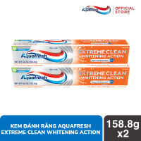 Bộ 2 Kem đánh răng Aquafresh Extreme Clean Whitening Action 158.7 gr