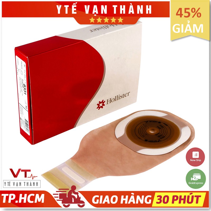 ✅ [Hộp 10 Túi] Túi Hậu Môn Nhân Tạo 1 Mảnh - Hollister 8331 (Lọc Khí Khóa Cuốn) Vt0428 [ Y Tế Vạn Thành ]