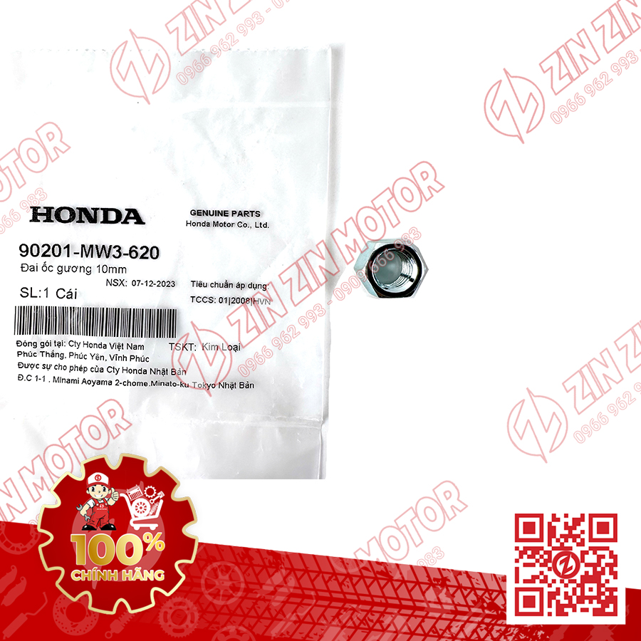 Bộ Bu Lông Đai Ốc Cao Su Chụp Chân Gương Future 125 Fi Led Future 125 / X / Neo / 2 88113-KTM-970 90