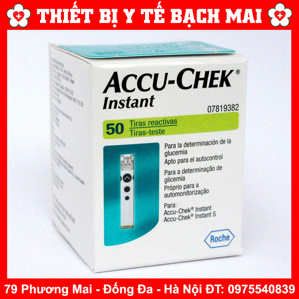 Que Thử Đường Huyết Accu-Chek Instant (Hộp 50 que)