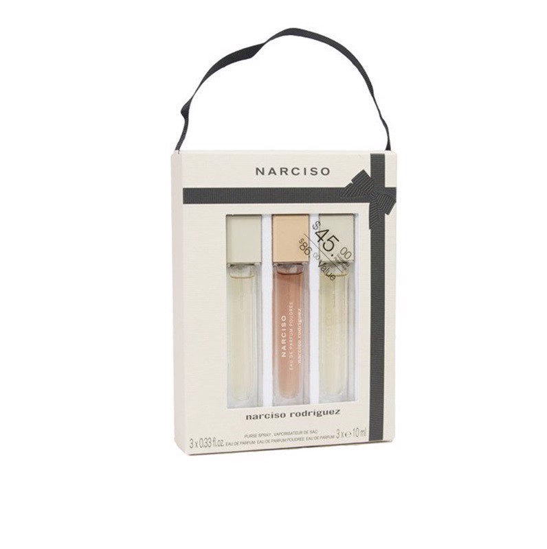 [Hcm]Gift Set Nước Hoa Narciso Rodriguez For Her Poudre 3 X 10Ml