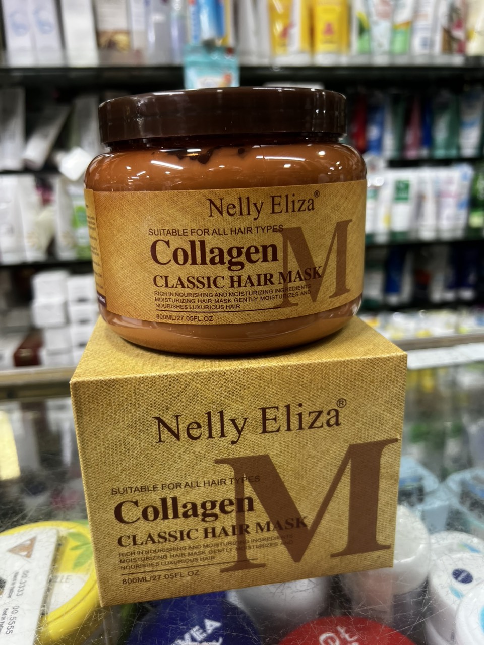 Kem Hấp Ủ Tóc Mềm Mượt Nelly Eliza Collagen Hair Mask 800ml