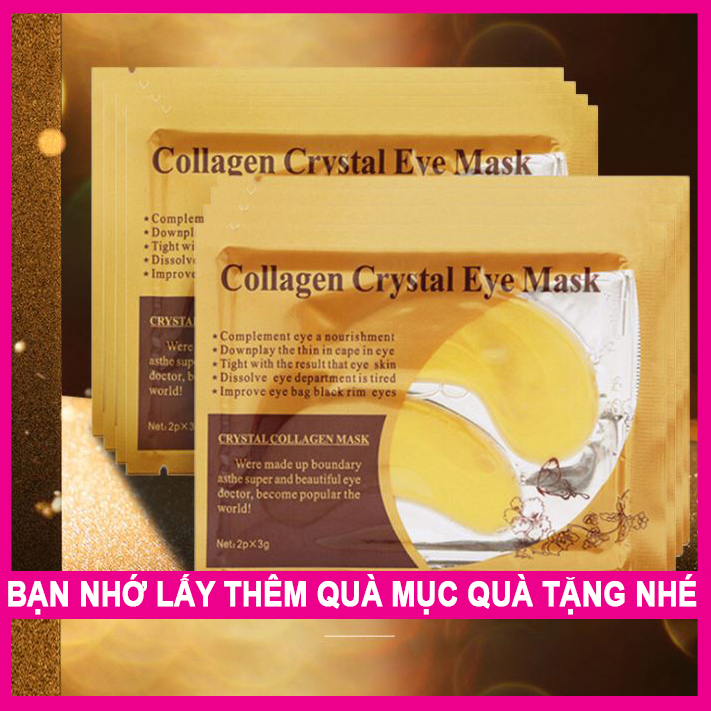 Combo 5 Mặt Nạ Mắt Hàng Nội Địa Trung Mặt Nạ Dưỡng Ẩm Và Làm Mờ Thâm Quầng Mắt Collagen Crystal Eye Mask