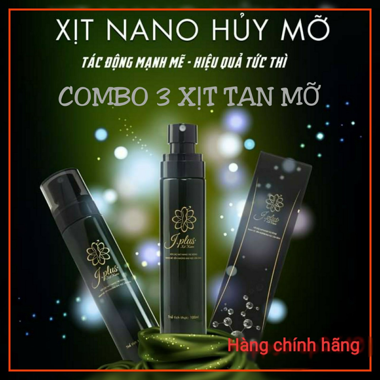 Xịt Tan Mỡ Nano - Combo 3 Hộp