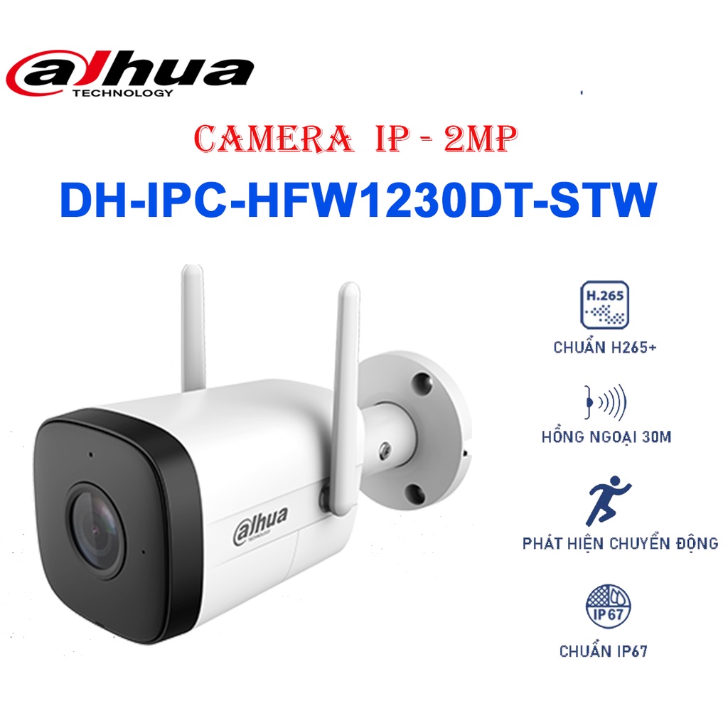 Camera Dahua Ip Thân 2mp  Dh-Ipc-Hfw1230dt-Stw