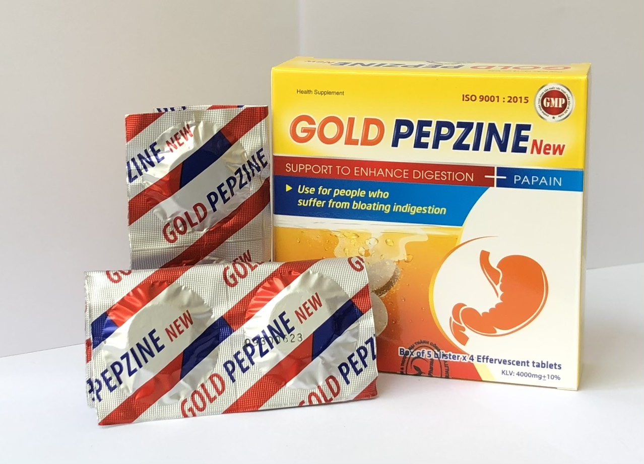 [HCM]Sủi Tiêu Hóa Gold Pepzine New