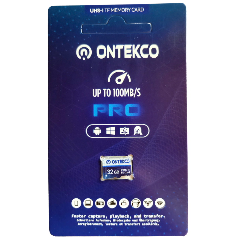 Thẻ nhớ ONTEK 32GB Pro chuyên dùng cho camera hành trình ô tô tốc độ nhanh lưu trữ ổn định