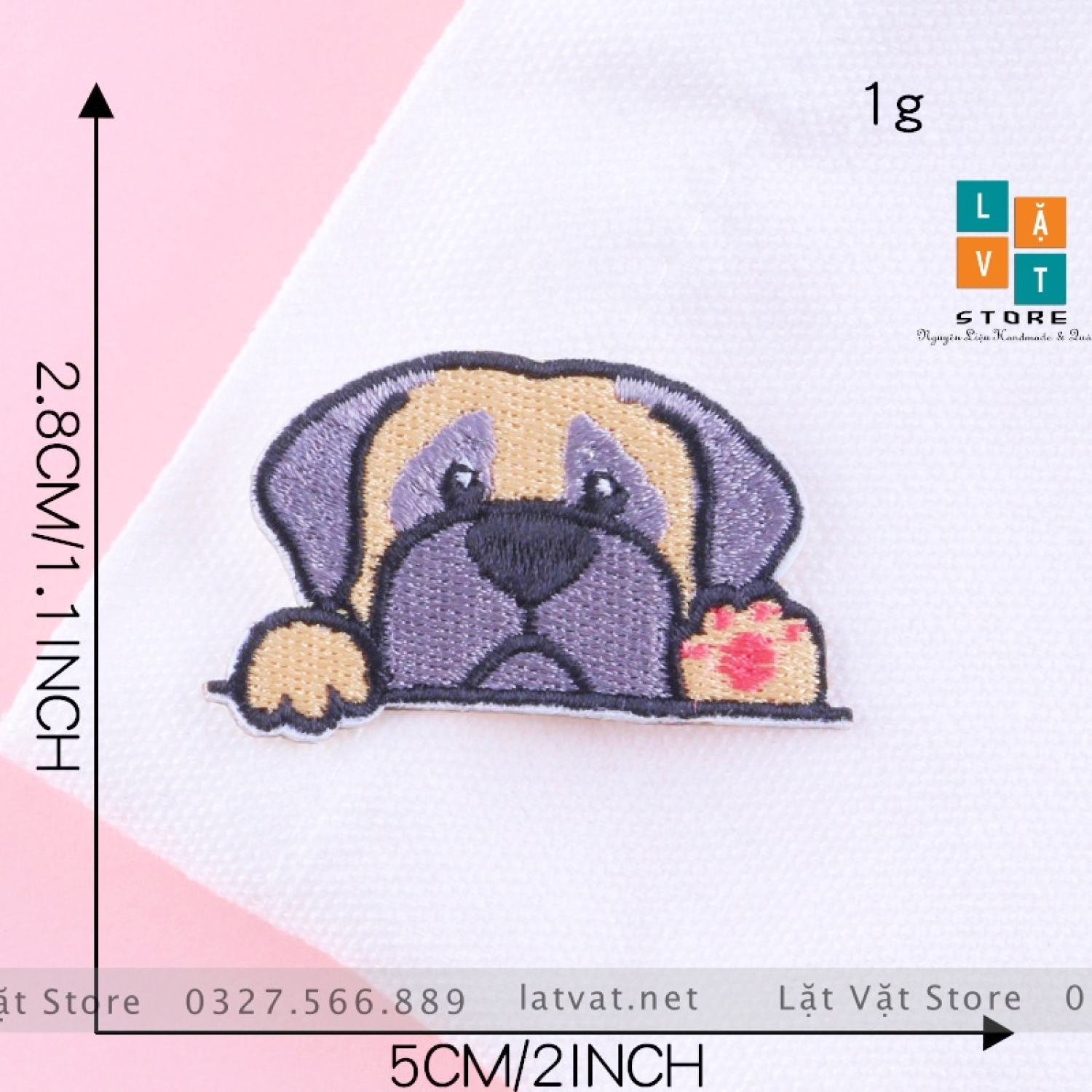 Patch ủi quần áo 9 Cún Say Hi cực kì dễ thương dán Vali tủ lạnh Sticker miếng dán quần áo...