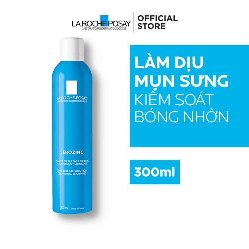Nước xịt khoáng La Roche-Posay Serozinc 300ml Xanh – MB025801