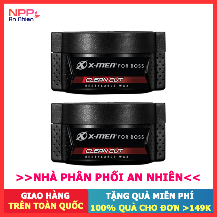 Combo 2 Sáp Vuốt Tóc X - Men For Boss Wax Clean Cut 70G - Npp An Nhiên