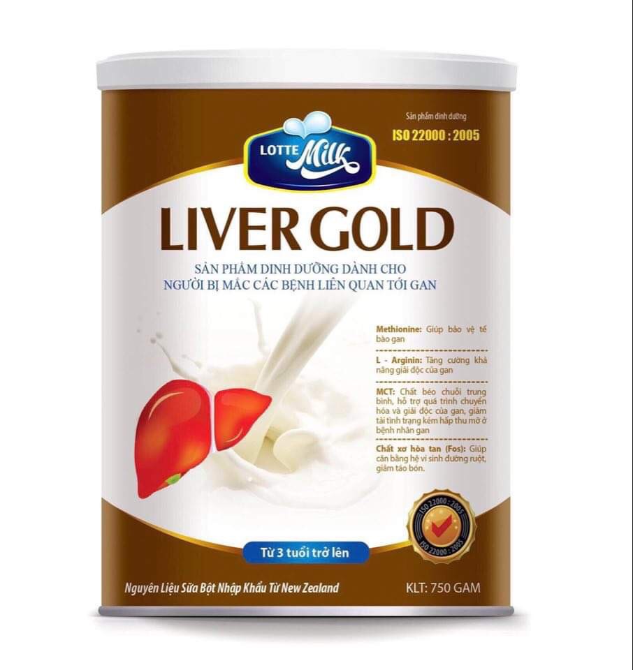 [Hcm]Sữa Danh Cho Benh Gan Lotte Milk Liver Gold 750G ( Date Mới Nhất)