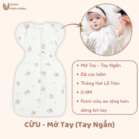 Nhộng chũn mở tay thông minh UNBEE cho bé 0-9M chất liệu tơ tằm thông hơi kháng khuẩn thoáng mát thích hợp cho mùa hè