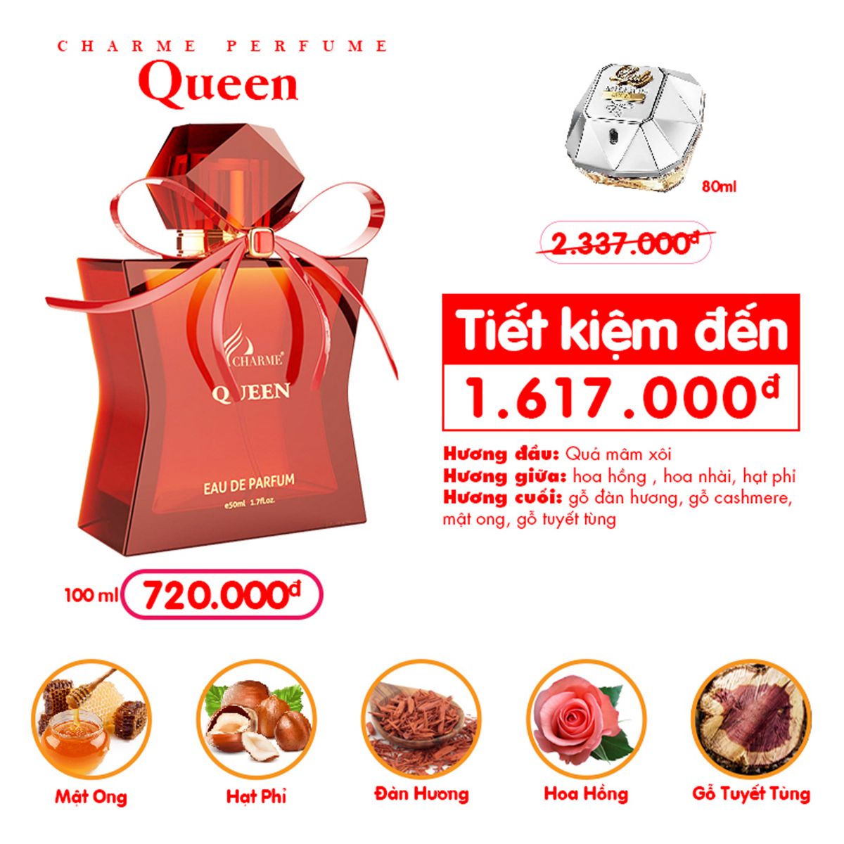 Nước hoa nữ queen 100ml