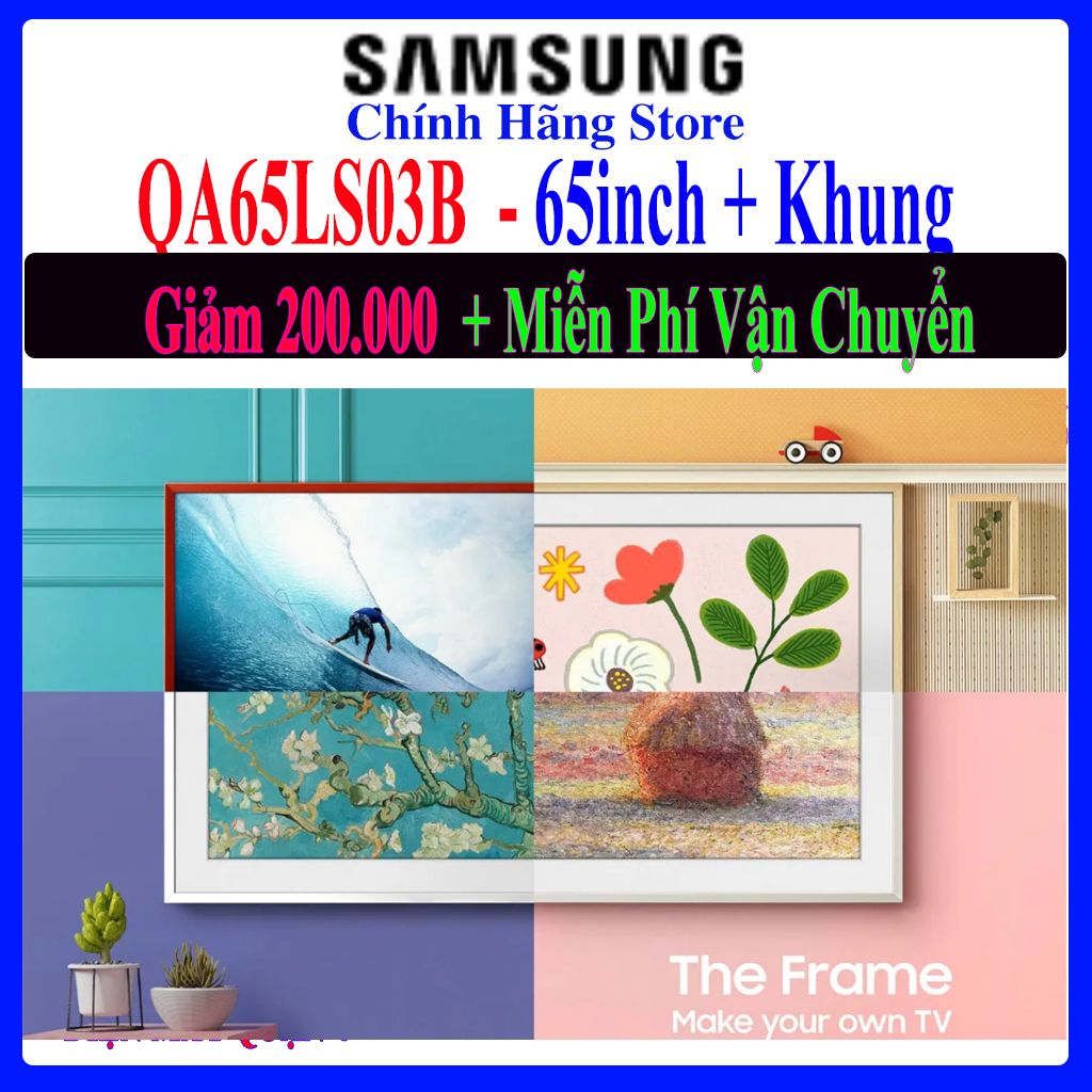 Smart Tivi Khung Tranh The Frame QLED Samsung QA65LS03B 4K 65 inch / Samsung 65LS03B