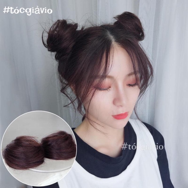 Búi tròn rối loại nhỏ - loại có kẹp