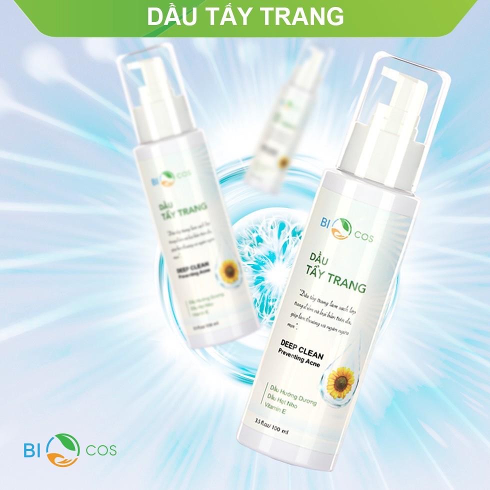 Dầu Tẩy Trang Biocos Làm Sạch Bụi Bẩn Dầu Nhờn Dư Thừa Làm Mềm Da Dưỡng Ẩm Cho Da 100Ml
