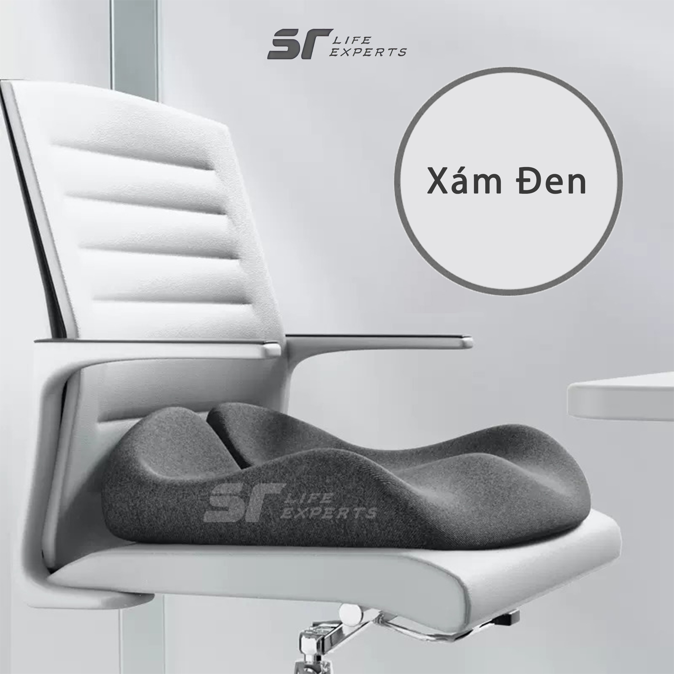 Đệm Mông Nâng Đỡ Đa Chức Năng Công Thái Học Đệm Lót Ghế Cao Su Non Thoáng Khí Gối Ngồi Văn Phòng Ô Tô Xe Hơi - Sairui