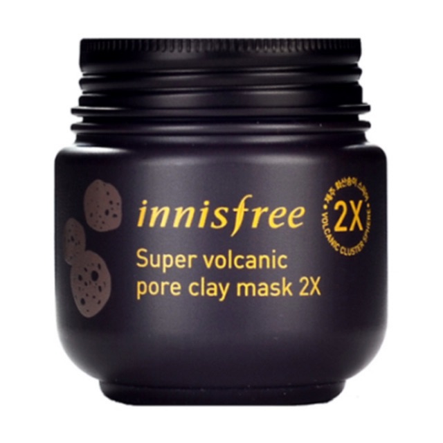 Mặt Nạ / Mặt Nạ Đất Sét Tro Núi Lửa Trị Mụn Đầu Đen Innisfree Super Volcanic Pore Clay Mask 2X 100Ml