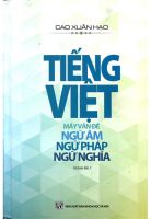 Sách - Tiếng Việt: Mấy Vấn Đề Ngữ Âm - Ngữ Pháp - Ngữ Nghĩa - Phương Nam Book