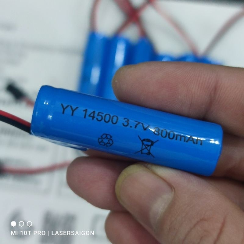 Pin sạc xe điều khiển li-ion 1200mah 7.4v jack SM size 14500