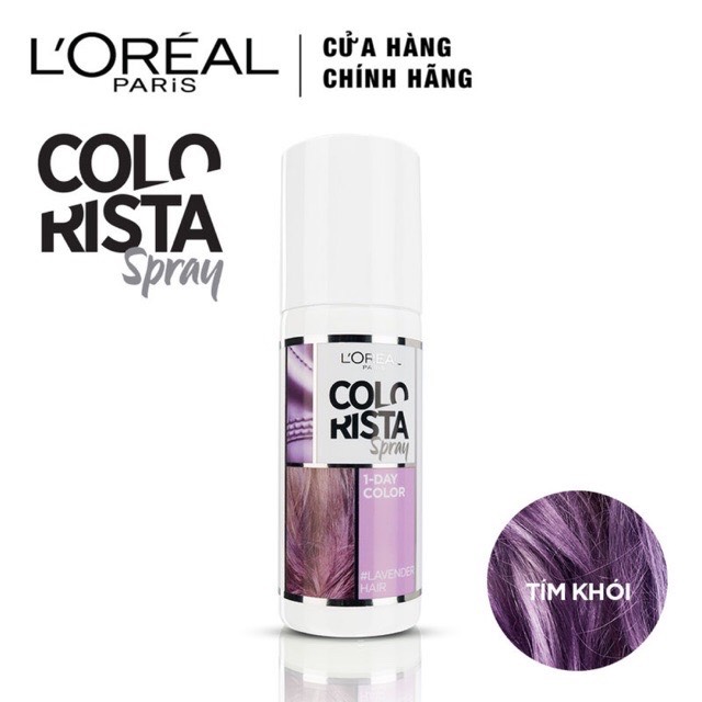 Xịt Nhuộm Tóc Tạm Thời Loreal Paris Colorista Lavender 75Ml