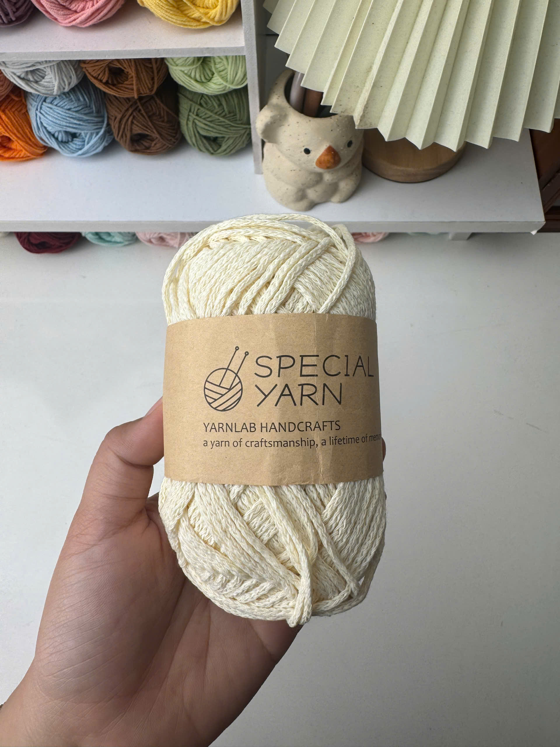Sợi Dệt Cotton Gai Special Yarn Sợi dệt Tròn 3mm chuyên móc Túichắc chắn