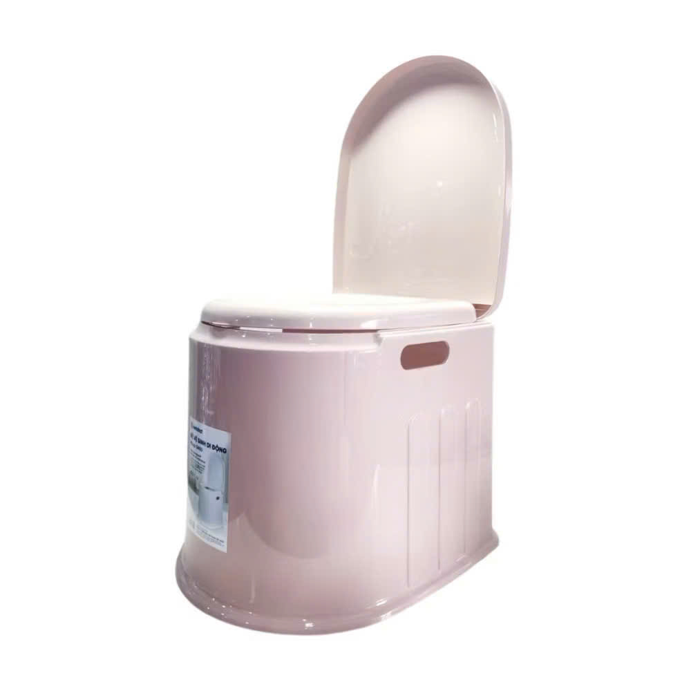 Bô vệ sinh di động cho người già VIỆT NHẬT 5459 - Xô chứa rời để trong phòng cho mẹ bầu bô đi vệ sinh bô bô di động bô toitet