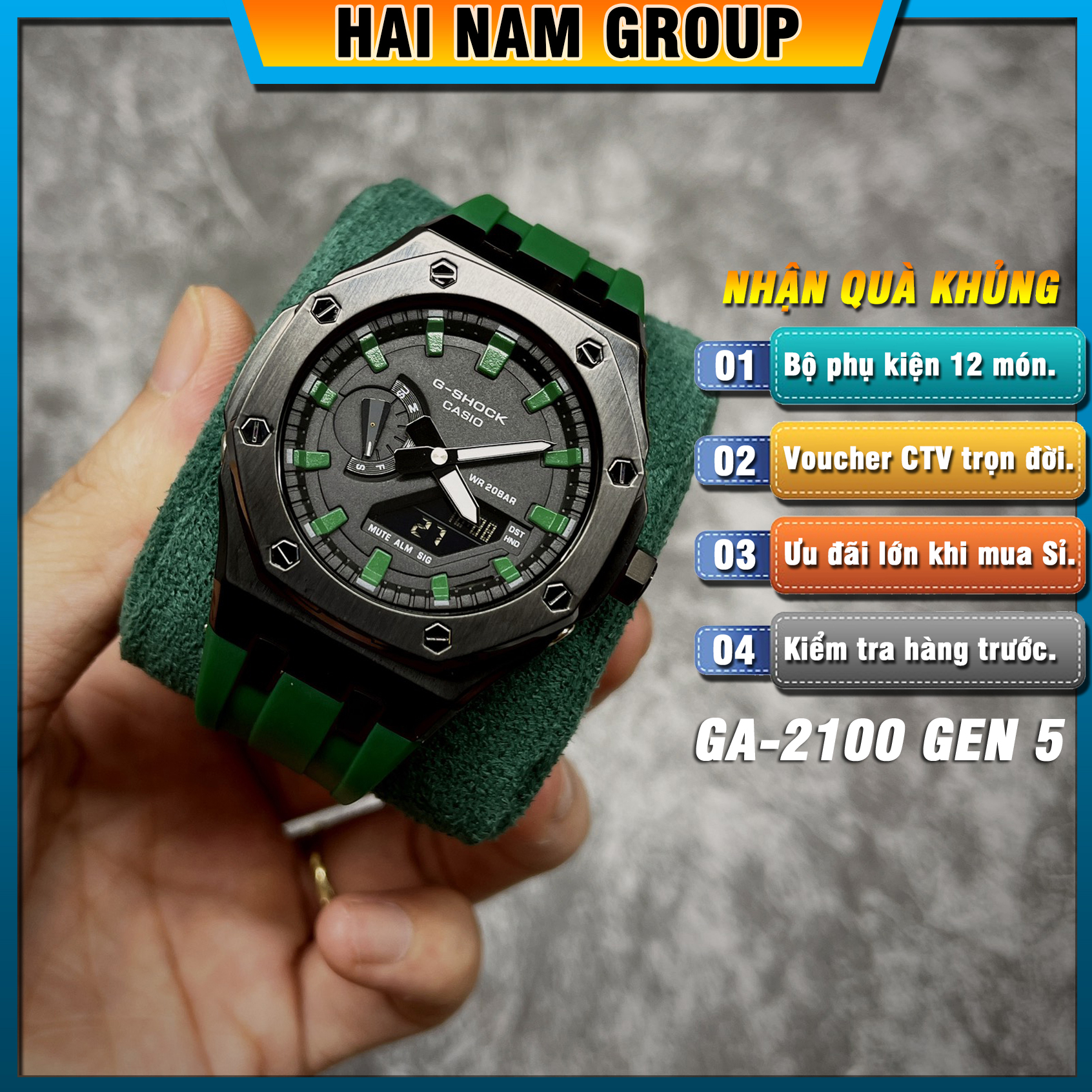 Đồng hồ nam G-SHOCK GA 2100 Custom AP Gen 5 | GA-2100 HNG5015