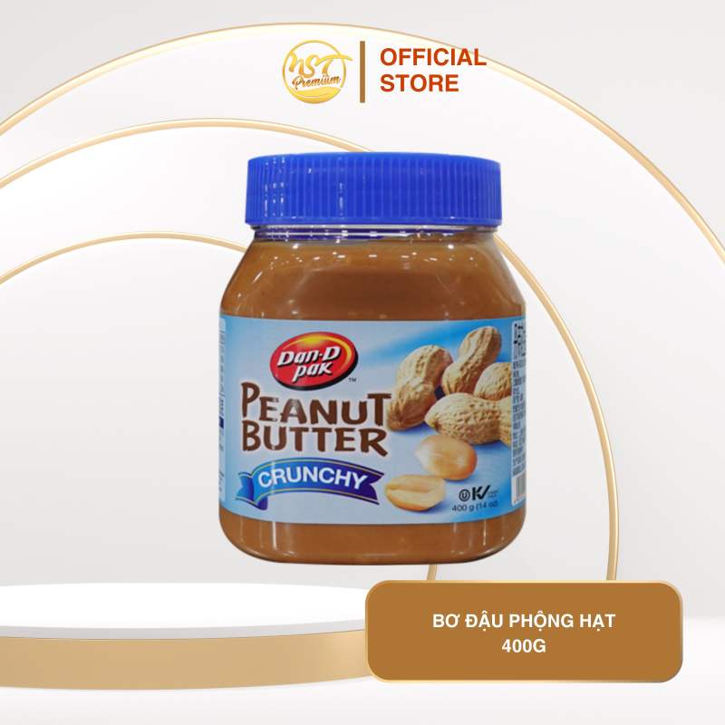 Bơ Đậu Phộng Còn Hạt Crunchy & Creamy 400g - Dan D Pak | Peanut Butter Nguyên Chất Thơm Béo Giàu Dinh Dưỡng