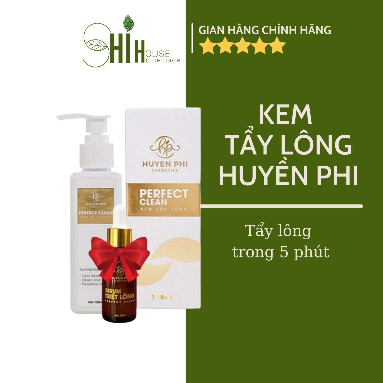 Kem Tẩy Lông Huyền Phi [ Mua 1 Tặng 1 Serum] Triệt Lông Tận Gốctriệt Mùi Hôi Nách Gía Gốc Triệt Lông Mu Lông Nách Lông Bikini Ria Mép Râu Huyenphi Cosmetics