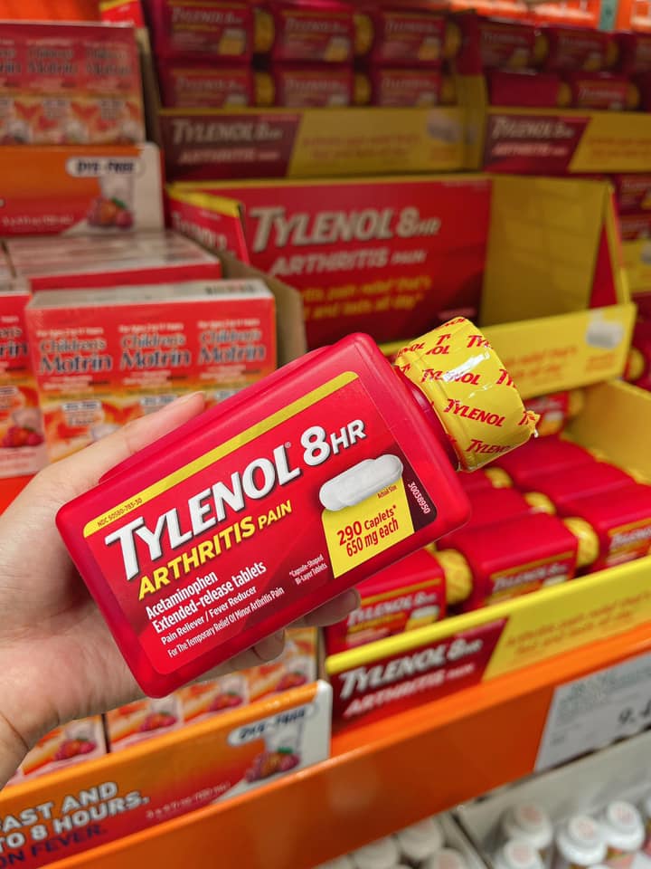 Tylenol_Mỹ 225 viên, 290 viên, 325 viên