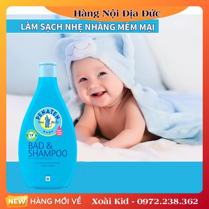 Sữa tắm gội chống cảm Penaten 400ml Đức cho bé từ sơ sinh