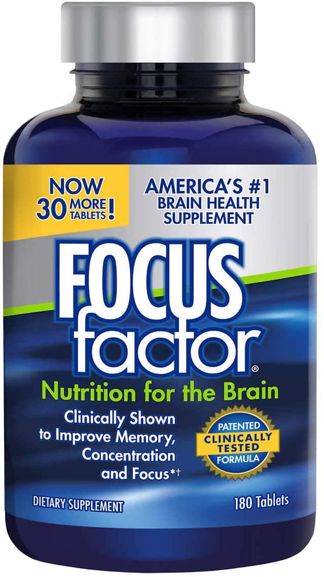 [HCM]Viên uống bổ não FOCUS factor Nutrition for the Brain Dietary Supplement 180 Tablets