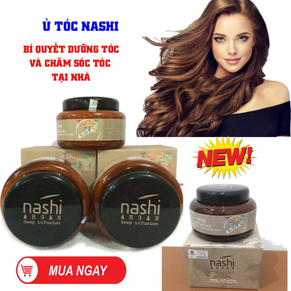 [ New ] Ủ Tóc Tại Nhà Hấp Tóc Phục Hồi. Ủ Tóc Nashi Giúp Dưỡng Tóc Phục Hồi Hư Tổn Làm Tóc Bóng Mềm Giảm Xơ Rối Khuyến Mại Sale 50%..