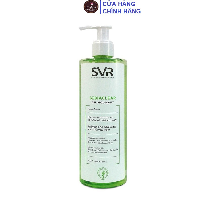 Gel Rửa Mặt Không Chứa Xà Phòng SVR Sebiaclear Gel Moussant 400ml