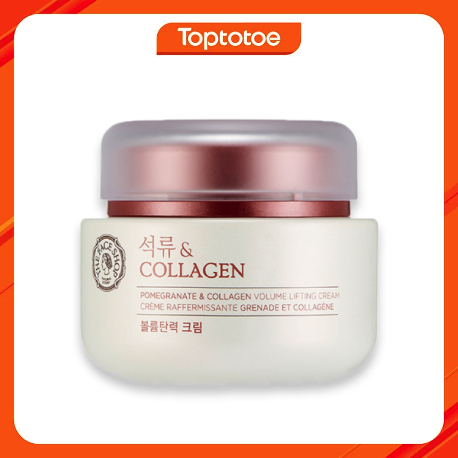 Kem Dưỡng Chống Lão Hoá Thefaceshop Pomegranate And Collagen Volume Lifting Cream 100Ml