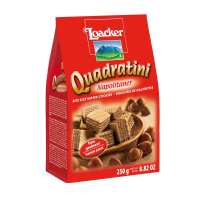 Bánh xốp Loacker Quadratini nhập khẩu Ý nhiều vị 250g  socola đắng kem hạt dẻ  chocolate  vannila