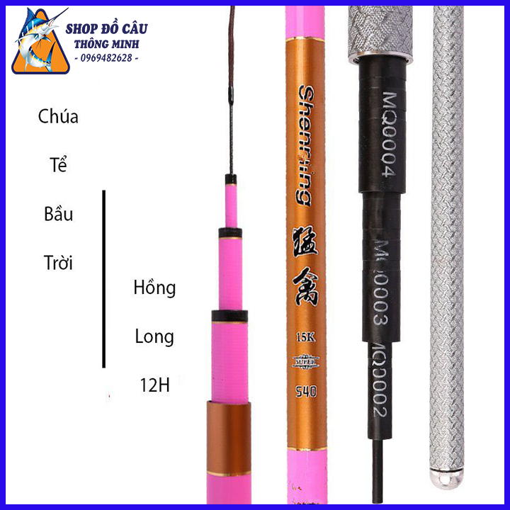 Cần Câu Tay Hồng Long 12H 19i Cần Câu Đơn Đài Cao Cấp Chính Hãng ( Bảo Hành 1 Lóng Trong Vòng 1 Năm 