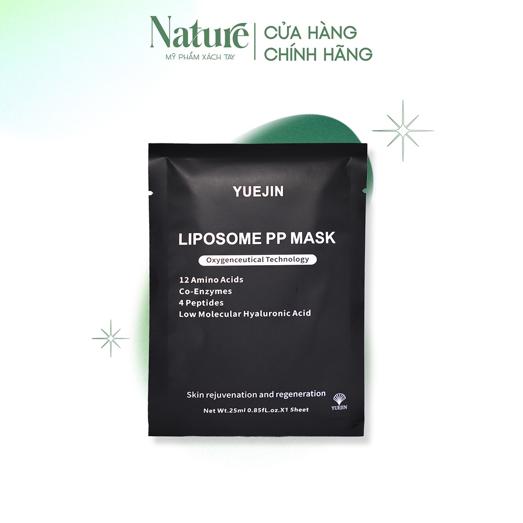 Mặt nạ Yuejin B5 Liposome PP Mask Mặt nạ đen siêu phục hồi cấp ẩm và tái sinh đa tầng cao cấp