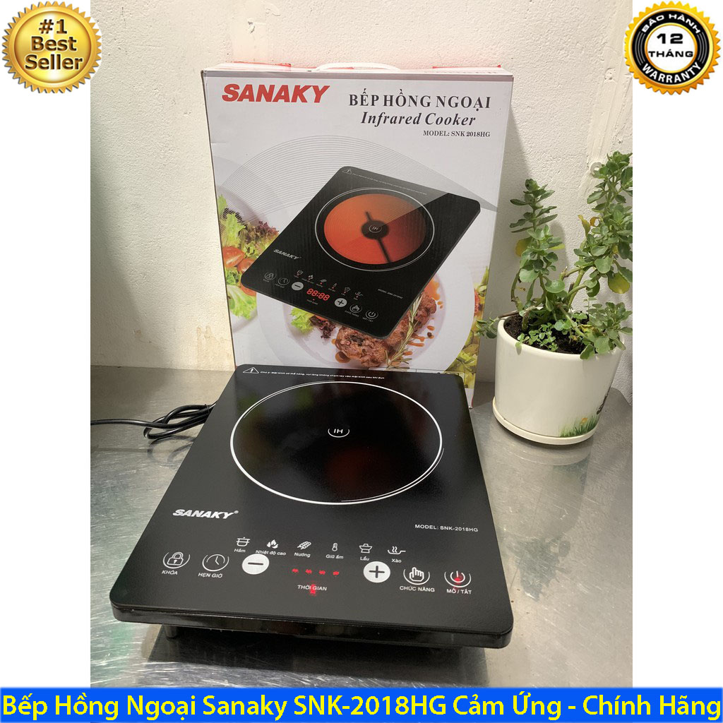 [ HÀNG CTY ] TOP 1 Bếp Hồng Ngoại Được Ưa Chuộng Nhât Hiện Nay Bếp Hồng Ngoại Sanaky SNK-2018HG Giá 