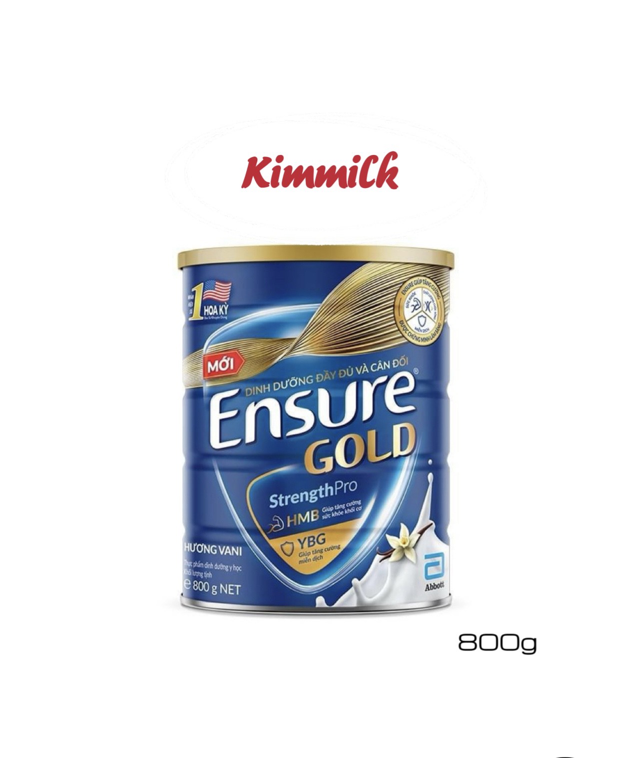 CHỈ 770k/LON TỪ 15-17/5 - HỜI HƠN KHI MUA COMBO 3 LON- SLCH Sữa bột Ensure Gold Hương Vani 800g (MẪU MỚI)