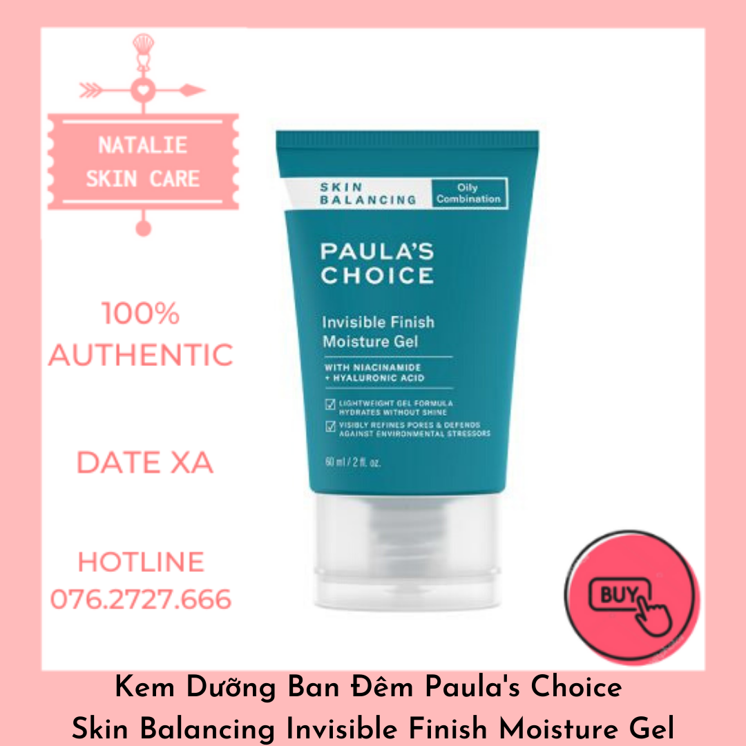 [Hcm]Kem Cấp Ẩm Ban Đêm Paulas Choice Skin Balancing Invisible Finish Moisture Gel