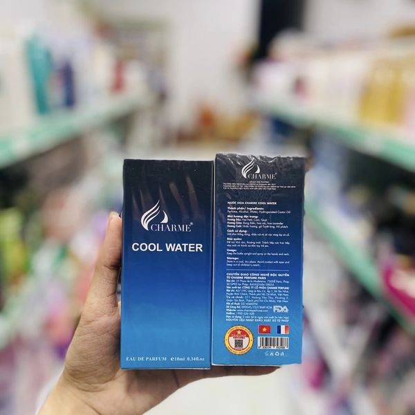 Nước hoa nam Charme Cool Water 10ml chính hãng - Mát mẻ thanh lịch nam tính