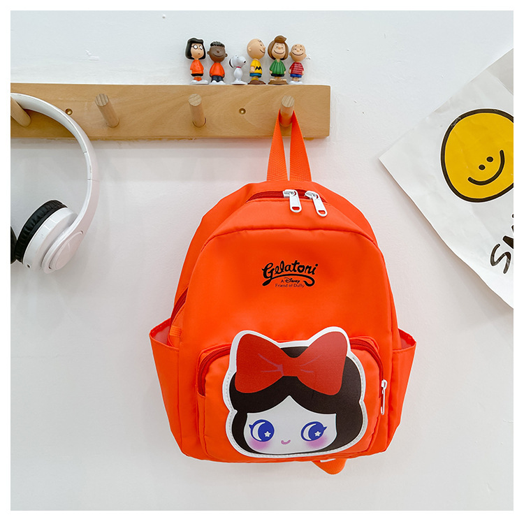 Balo Đeo Hình Gấu Dâu hoạt hình công chúa Chất dù chống thấm Cho Học Sinh / Cho Bé- vịt vàng hoạt hì