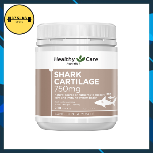 [CHÍNH HÃNG] Viên sụn cá mập Shark Cartilage 750mg Healthy Care- Úc - Hỗ trợ điều trị các vấn đề về sụn khớp
