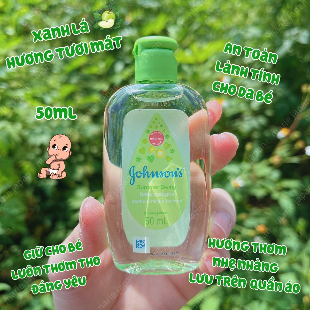 Nước Hoa Dầu Thơm Em Bé Johnson’s Baby Cologne Nhẹ Dịu An Toàn
